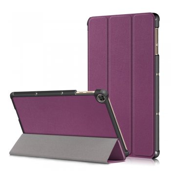 Huawei MatePad T 10s (AGS3-L09, AGS3-W09) Leather Tri-fold Stylish Tablet Cover Case, Purple | Vāks Apvalks Pārvalks...