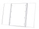 Folding Cosmetic Mirror with LED Light and Stand, White