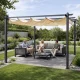 Multigarden dārza un terases pergola, 3x4 m, tērauda, smilškrāsas