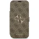 Чехол-книжка Guess Book 4G Metal Logo для iPhone 18 Pro Max / 17 Pro Max, коричневый