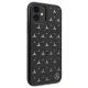 Mercedes iPhone 11 / Xr vāciņš Silver Stars Pattern, melns