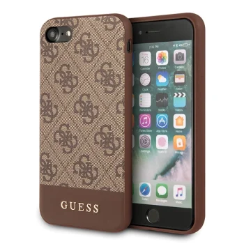 Guess 4G Stripe vāciņš Apple iPhone 7 / 8 / SE 2020 / SE 2022, brūns