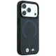 Чехол BMW M Kevlar Blue Print Ring MagSafe для iPhone 18 Pro / 17 Pro, черный