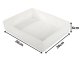 Universal Clothes and Underwear Drawer Organizer, 26x20x6 cm, White