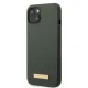 Guess Silicone Logo Plate MagSafe vāciņš iPhone 13, zaļš
