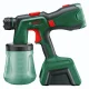 Akumulatora krāsas smidzinātājs Bosch AdvancedSpray 18V-500 (1x 4.0 Ah akumulators, lādētājs)