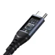 Joyroom SY-C01 USB-C uz 3.5mm un USB-C DAC adapteris 60W, Melns