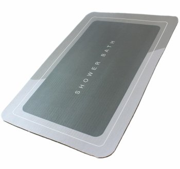 Быстросохнущий коврик для ванной комнаты, Серый | Quick-Dry Bathroom Mat