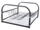 Metal Dish Drainer Rack with Tray, Black