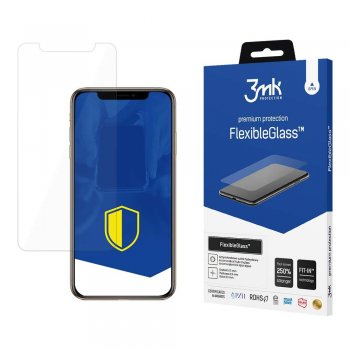 3MK Apple iPhone Xs Max Lokāms Aizsargstikls Telefonam | Flexiable Tempered Glass Screen Protector