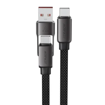 Кабель Acefast C13-04 USB-C - USB-A / USB-C 480Mb/s 3A 1.2м, черный