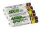 Uzlādējamās baterijas AAA R3 2700mAh, 4 gab. komplekts