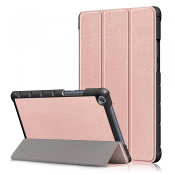 Huawei MediaPad M5 Lite 8.0" Tri-fold Stand Cover Case, Pink | Vāks Apvalks Pārvalks Grāmatiņa Planšetdatoram