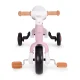 ECOTOYS 3-in-1 Kids Balance Bike with Pedals and Training Wheels, Pink