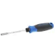 GEDORE SilentGEAR 1/4\" Ratchet Screwdriver, Black / Blue