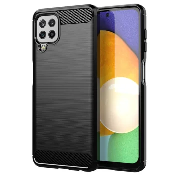 Vāciņš Samsung Galaxy A22 4G Carbon Case, melns