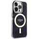 Guess iPhone 14 Pro vāciņš Marble MagSafe, melns