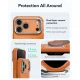 ESR Cyber Tough Kickstand MagSafe vāciņš Apple iPhone 18 Pro / 17 Pro ar statīvu, oranžs