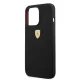 Чехол Ferrari для iPhone 13 / 13 Pro Silicone Metal Logo MagSafe, черный