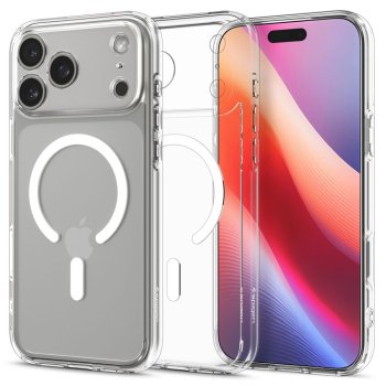 Spigen iPhone 17 Pro Case Ultra Hybrid Mag Magsafe, Clear/White