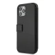 Apple iPhone 12 Pro Max 6.7\" US Polo Embroidery Collection Book Case Cover (USFLBKP12LPUGFLBK), Black