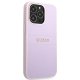 Guess iPhone 13 Pro / 13 case Saffiano Hot Stamp & Metal Logo Purple
