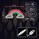 Неоновая вывеска Радуга в облаках FPNE32 Forever Light, многоцветная