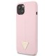 Guess iPhone 13 mini vāciņš Silicone Triangle Violets