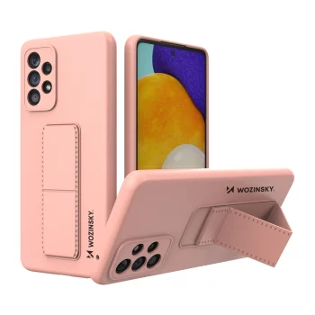 Wozinsky Kickstand Case vāciņš ar statīvu Samsung Galaxy A73, rozā