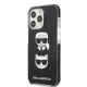 Karl Lagerfeld Karl&Choupette Head vāciņš iPhone 13 Pro Max - Black