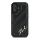 Apple iPhone 16 Plus 6.7\" Karl Lagerfeld Quilted Signature Case Cover, Black | Чехол Кейс Бампер...