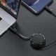 Acefast C13-03 saritināms USB-C uz USB-C kabelis 60W, 0.8m, melns