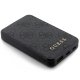 Guess Powerbank 5000mAh 15W 4G Leather Metal Logo, Black