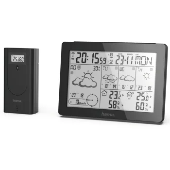 Метеостанция Hama Meteotime 186369, черная