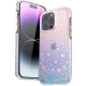 Kingxbar Heart Star vāciņš iPhone 14 Plus telefonam ar kristāliem, Zodiac