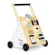 Деревянные ходунки-каталка ECOTOYS с развивающими играми