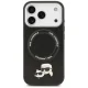 Karl Lagerfeld iPhone 17 Pro vāciņš MagSafe Karl&Choupette Heads, melns