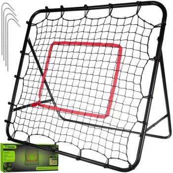 Trizand futbola vārti / atsitējs ar mērķi, 120x120 cm