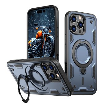 Hybrid Armor Trendy vāciņš iPhone 16 Pro Max ar MagSafe, zils