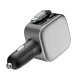 Cuktech CC903P 100W auto lādētājs ar ievelkamu USB-C kabeli, pelēks