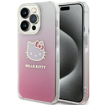 Hello Kitty iPhone 14 Pro Max Case IML Gradient Electrop Kitty Head, Pink