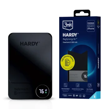 Powerbank 3mk HARDY® MagSynergy Ni+™ 10000 mAh MagSafe QI USB-C Lightning - melns | Black