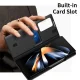 Samsung Galaxy Z Fold 4 (SM-F936) Leather Cover with View Window Card Slot Case, Black | Чехол Обложка...