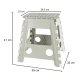 Folding Anti-slip Step Stool for Kitchen or Bathroom, 39cm, Light gray