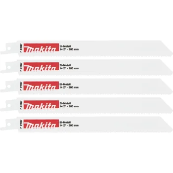 Сабельные полотна Makita P-04927 BIM 200 мм 14 TPI, 5 шт.