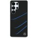 Чехол Mercedes Silicone Contrasted Curves MagSafe для Galaxy S25 Ultra Черный