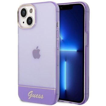Apple iPhone 14 Plus 6.7'' Guess Translucent Case Cover (GUHCP14MHGCOU), Purple
