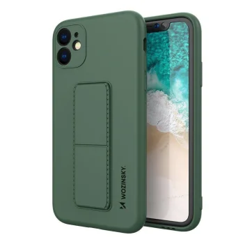 Wozinsky Kickstand Case Samsung Galaxy A72 4G vāciņš ar statīvu, tumši zaļš