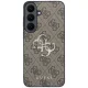 Guess Leather 4G Metal Logo Case for Samsung Galaxy S26 FE, Brown