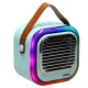 Karaoke komplekts ar Bluetooth skaļruni un 2 mikrofoniem, USB, LED, 10W, zils